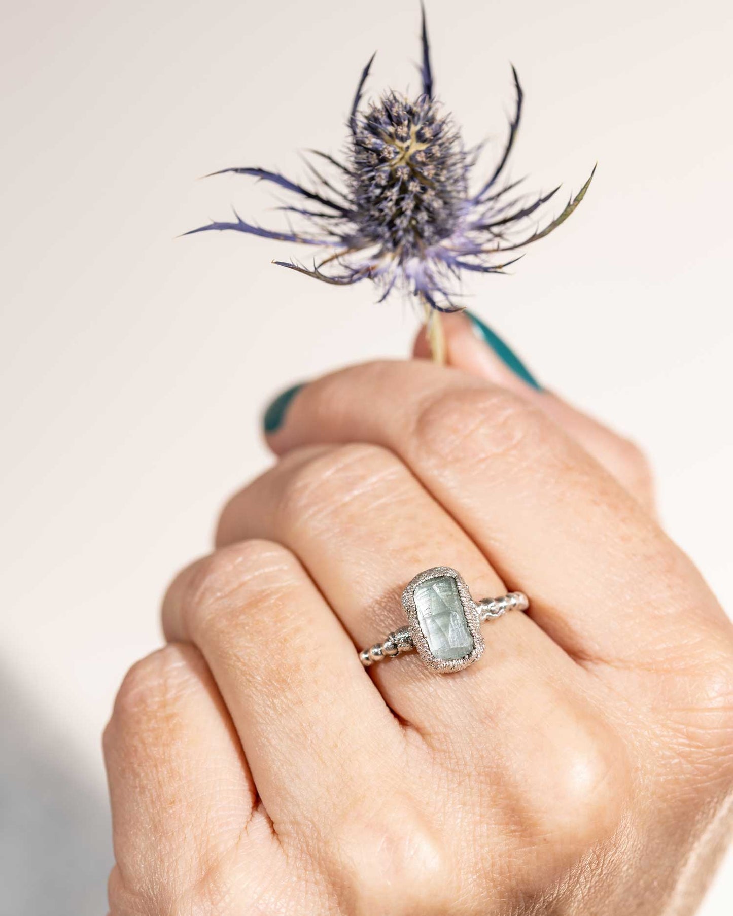 Beautiful Sparkly Silver Stacker Rings with Gemstones
