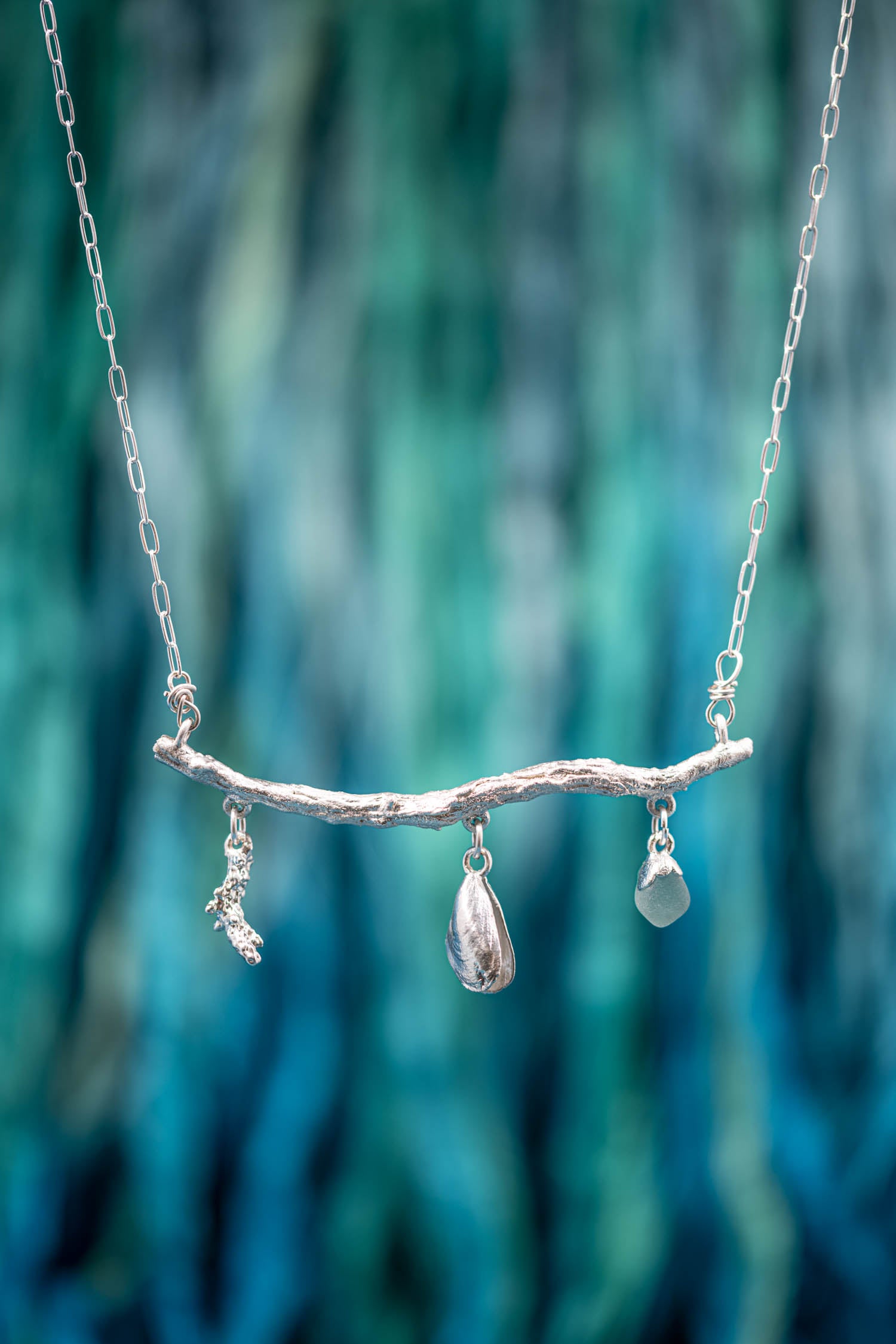 beachcomber necklace silver