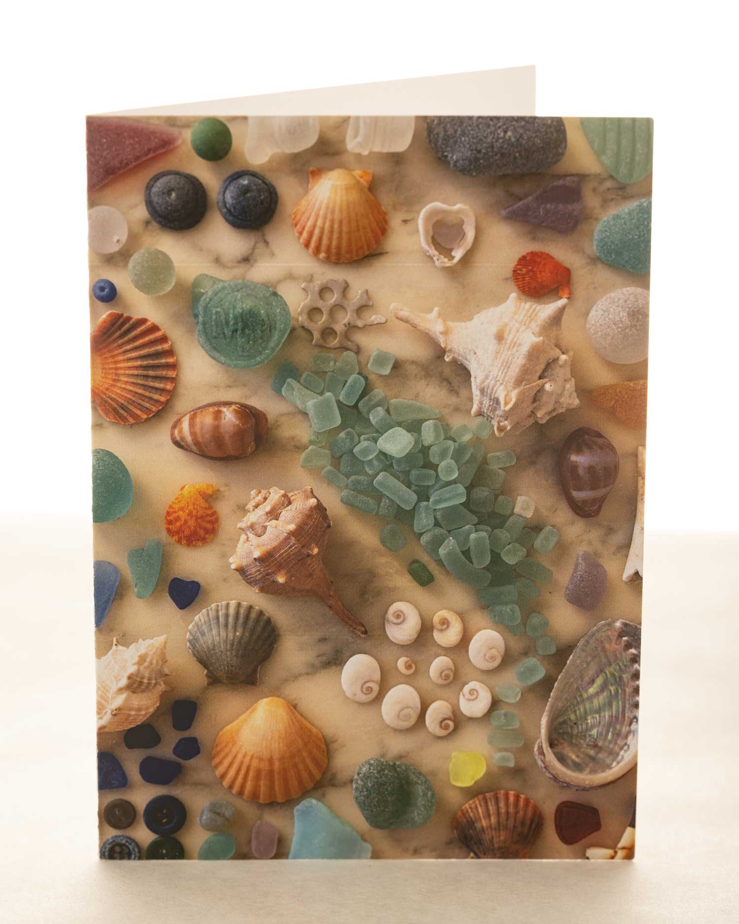 Blank Notecards with Sea Glass Photos