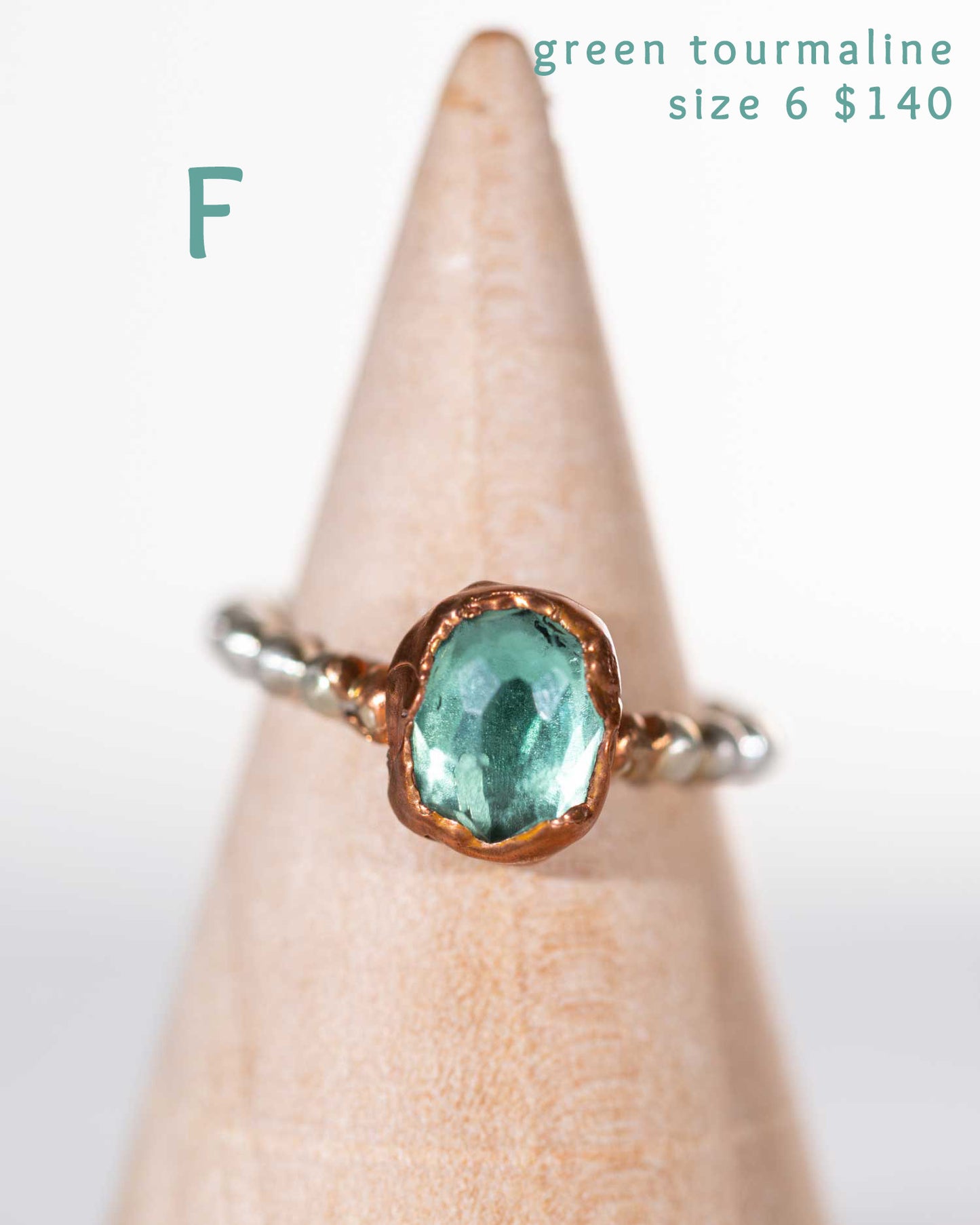 Super Sparkly Copper & Silver Stacking Rings with Gemstones