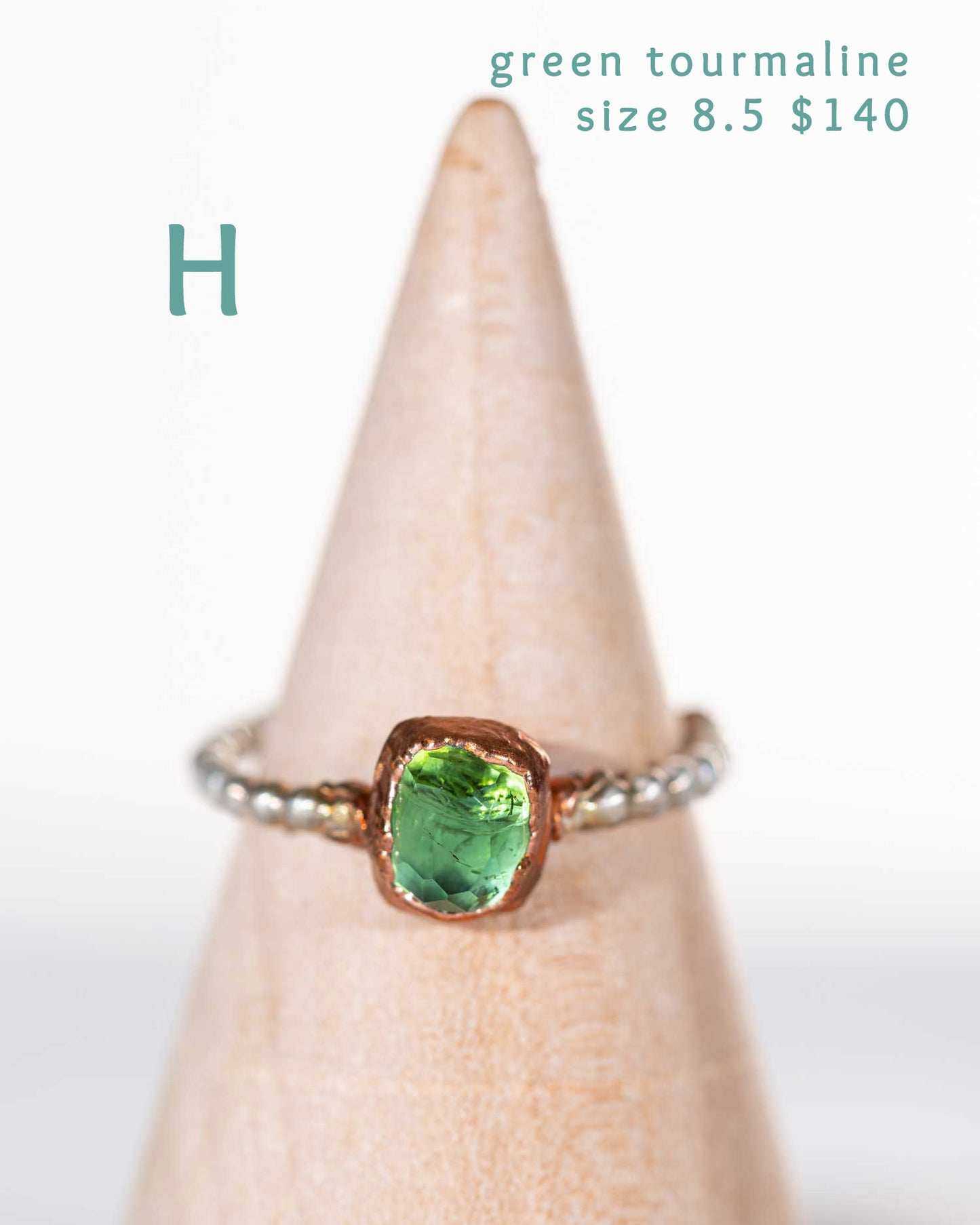 Super Sparkly Copper & Silver Stacking Rings with Gemstones