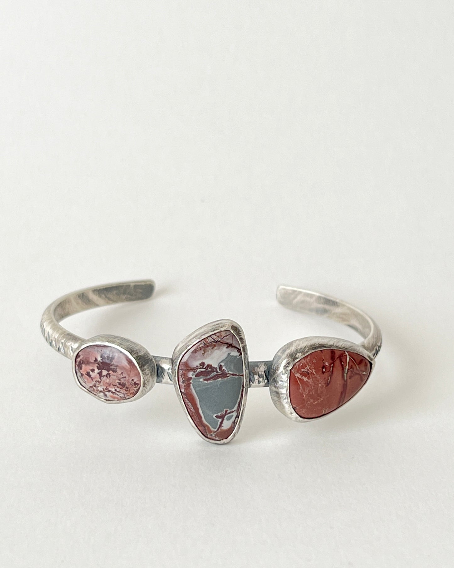 Silver Rhyolite Cuff Bracelet