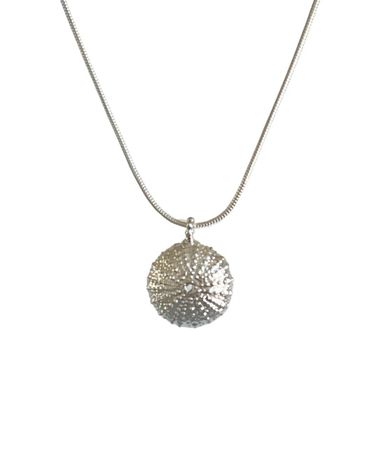 Small Sea Urchin Silver Necklace