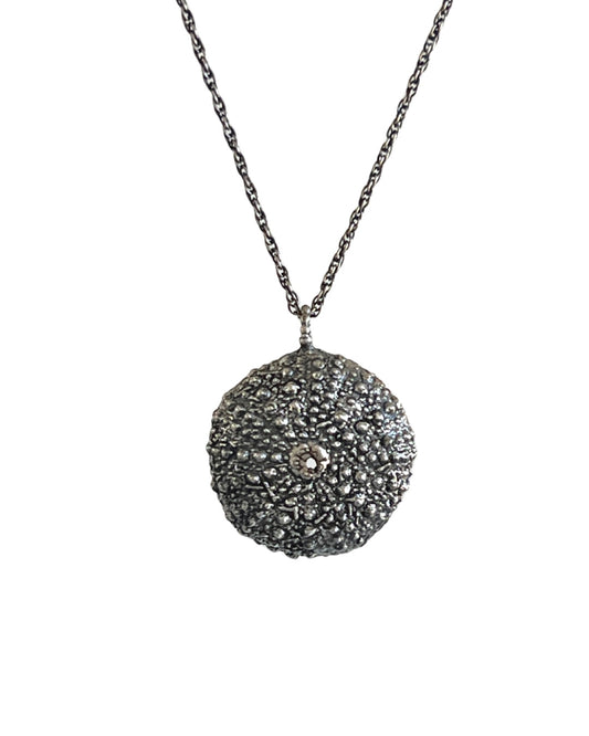 Sea Urchin Necklace in Silver