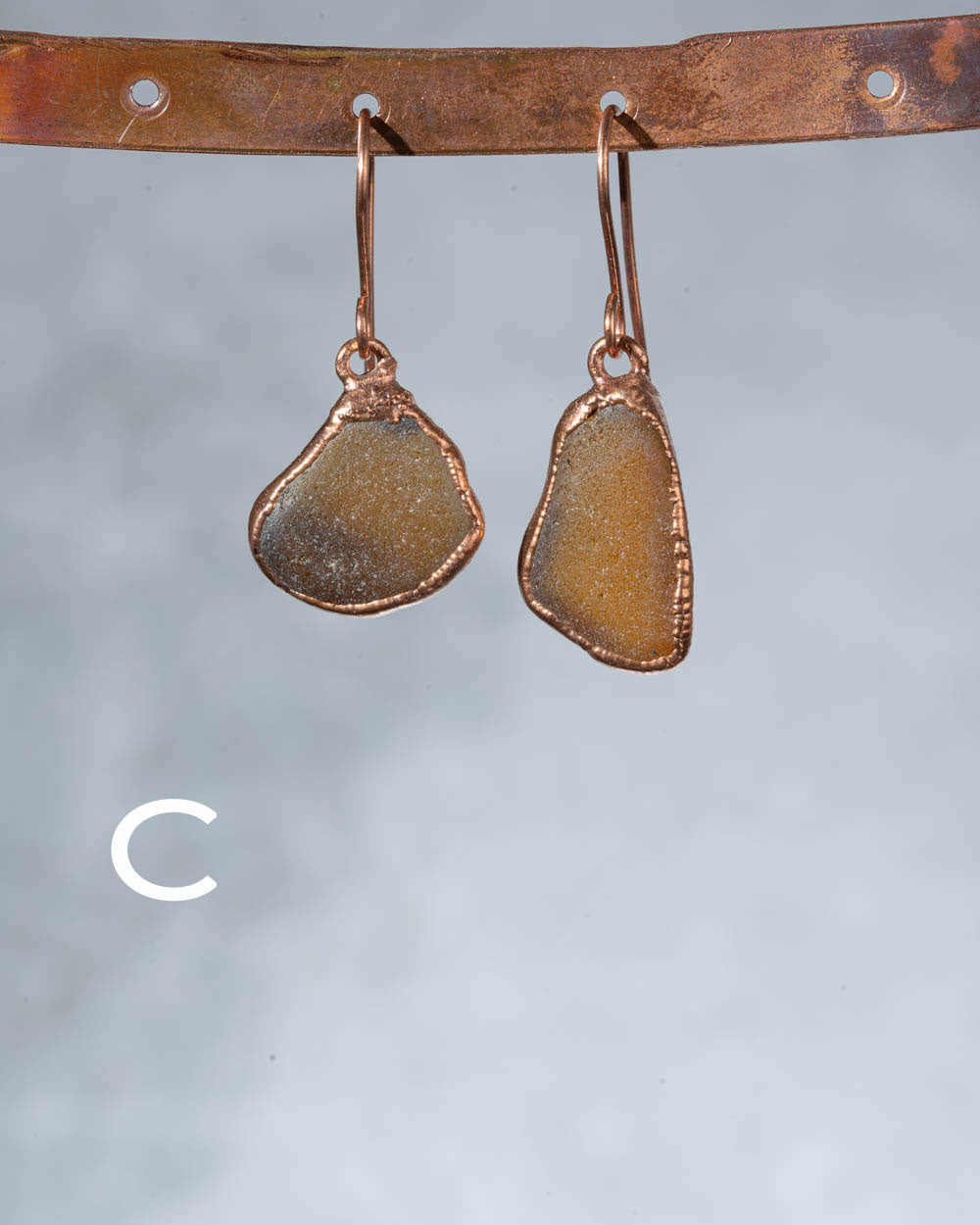 Sea Glass Dangle Earrings