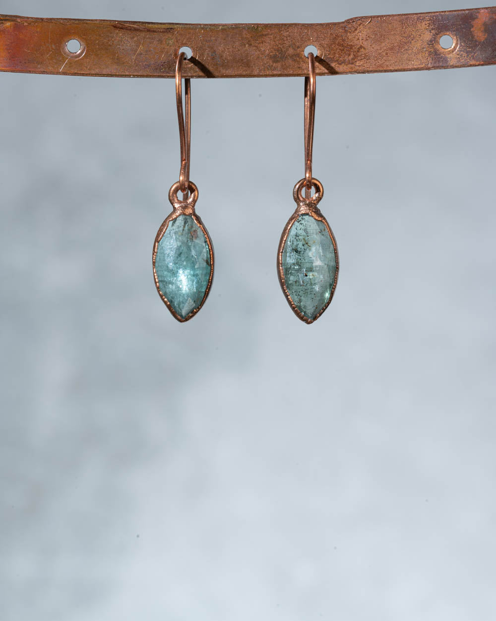 Mint Green Kyanite Earrings