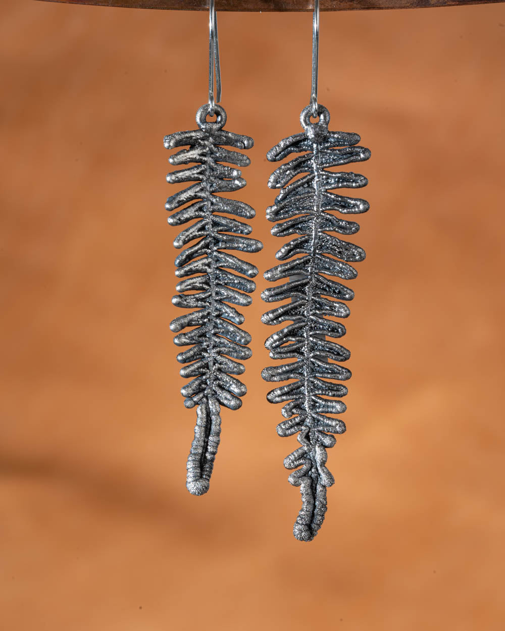 Silver Fern Earrings