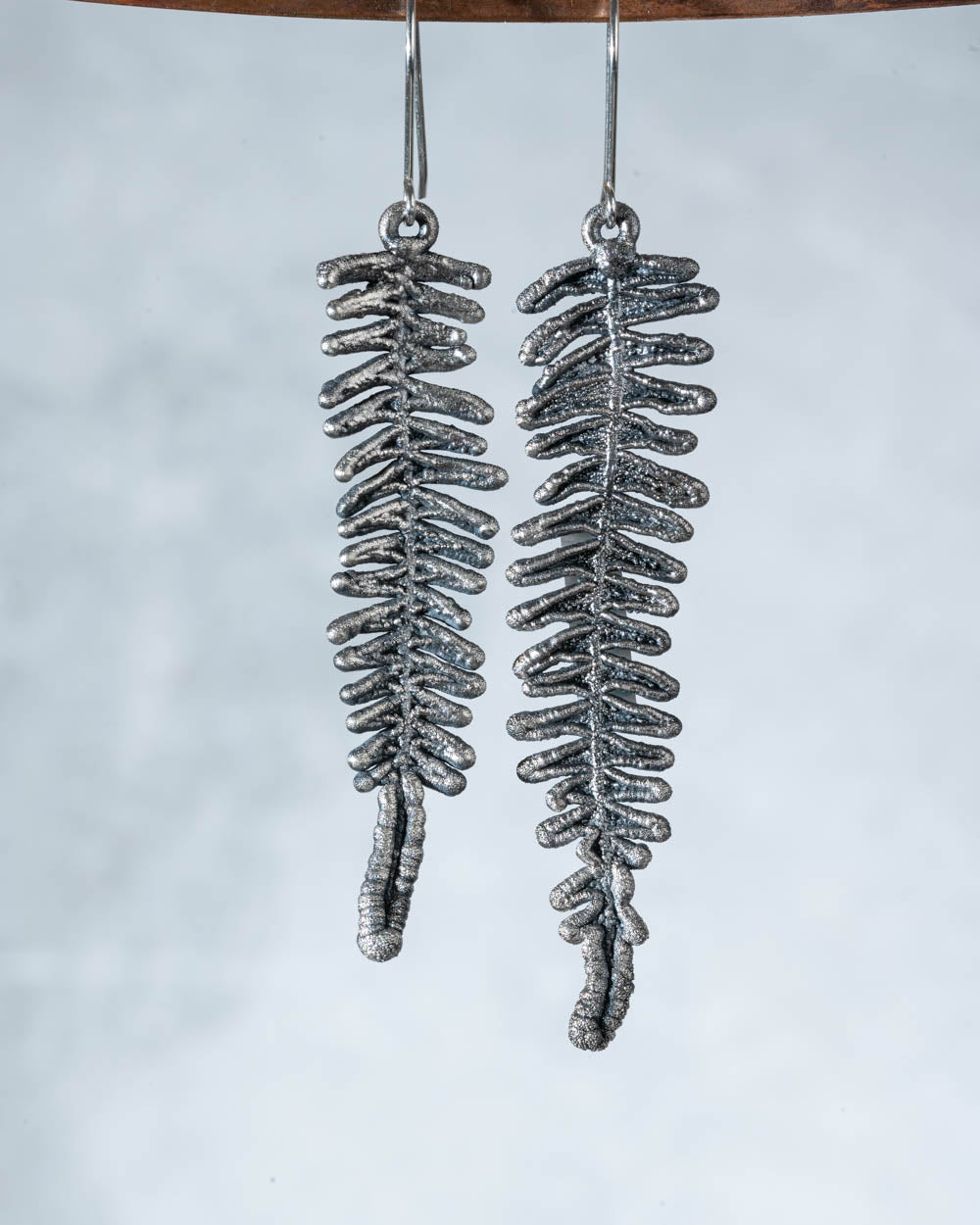 Silver Fern Earrings