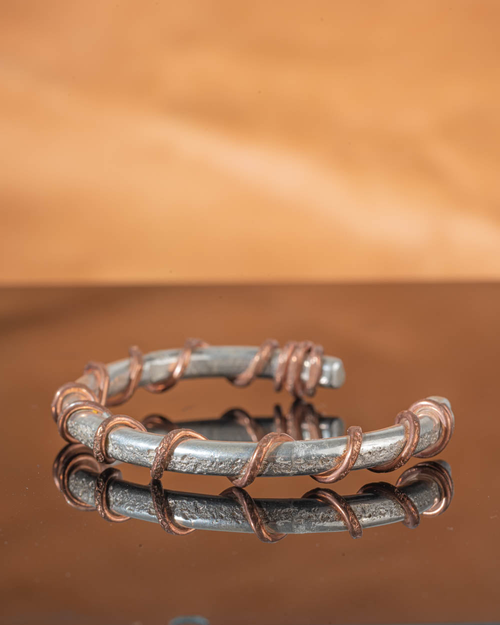 Copper and Silver Cuff