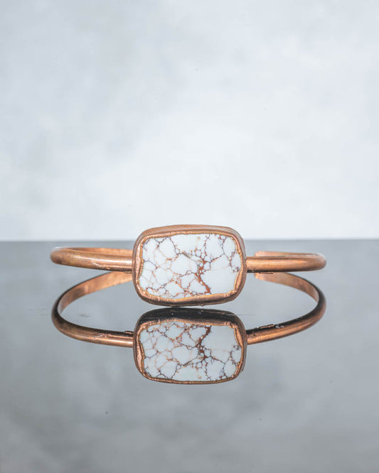 Wild Horse Magnesite Cuff Bracelet in Copper
