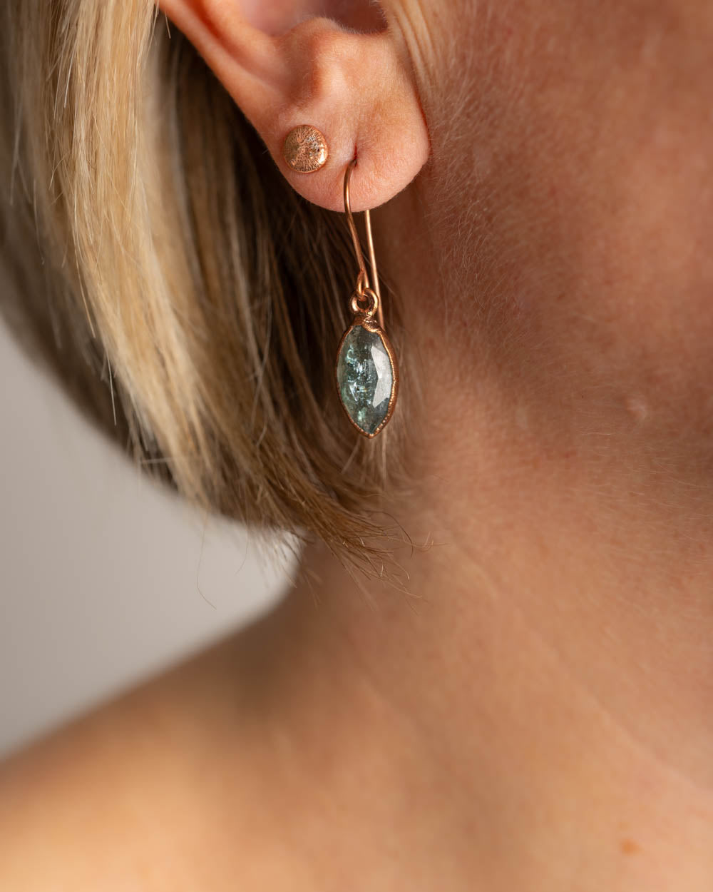 Mint Green Kyanite Earrings