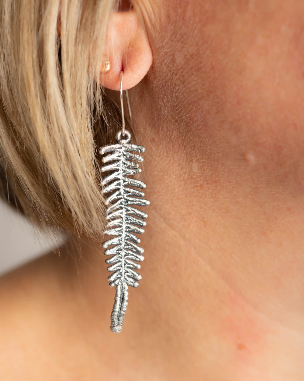 Silver Fern Earrings