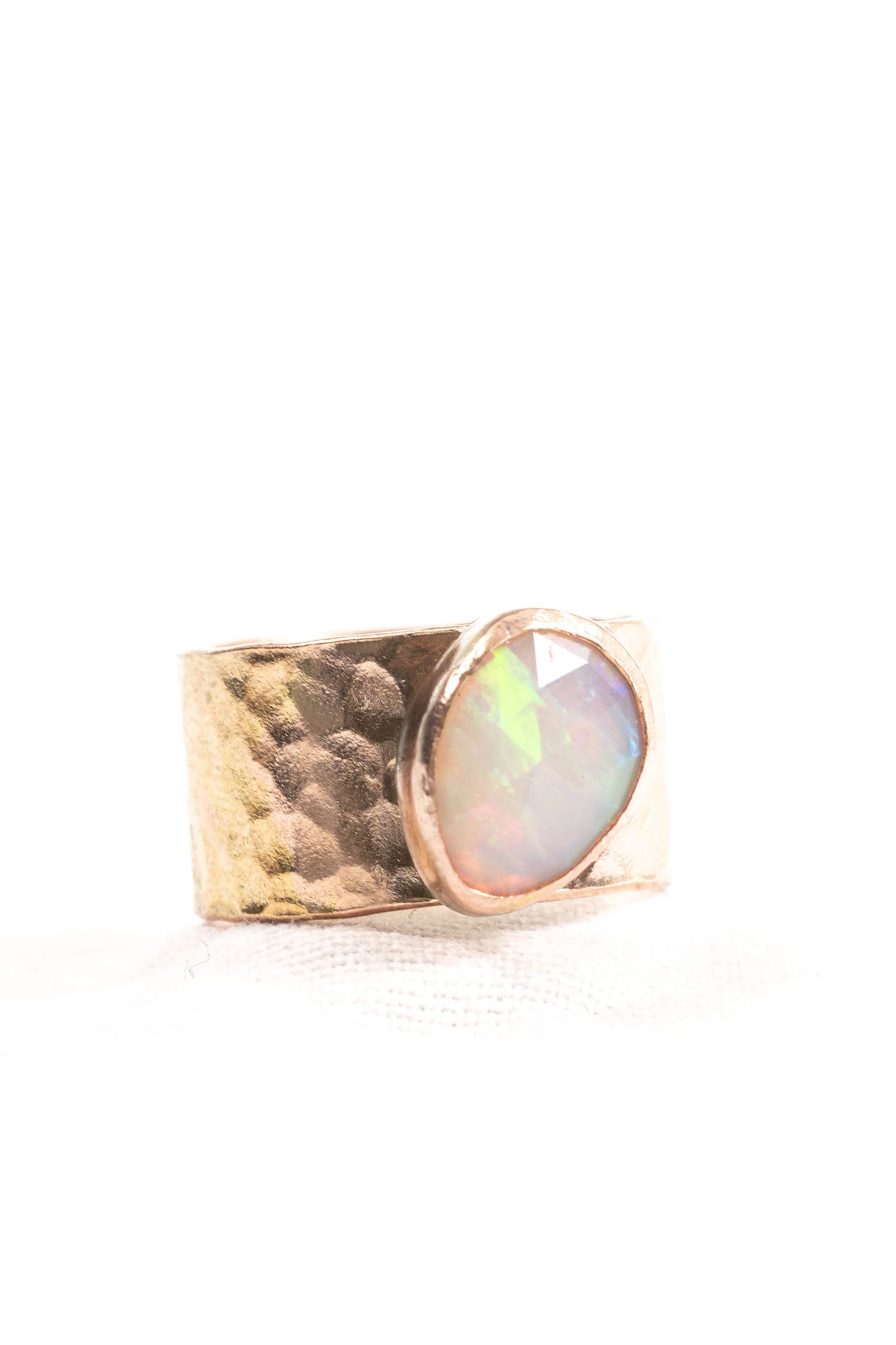Firey opal gold filled ring