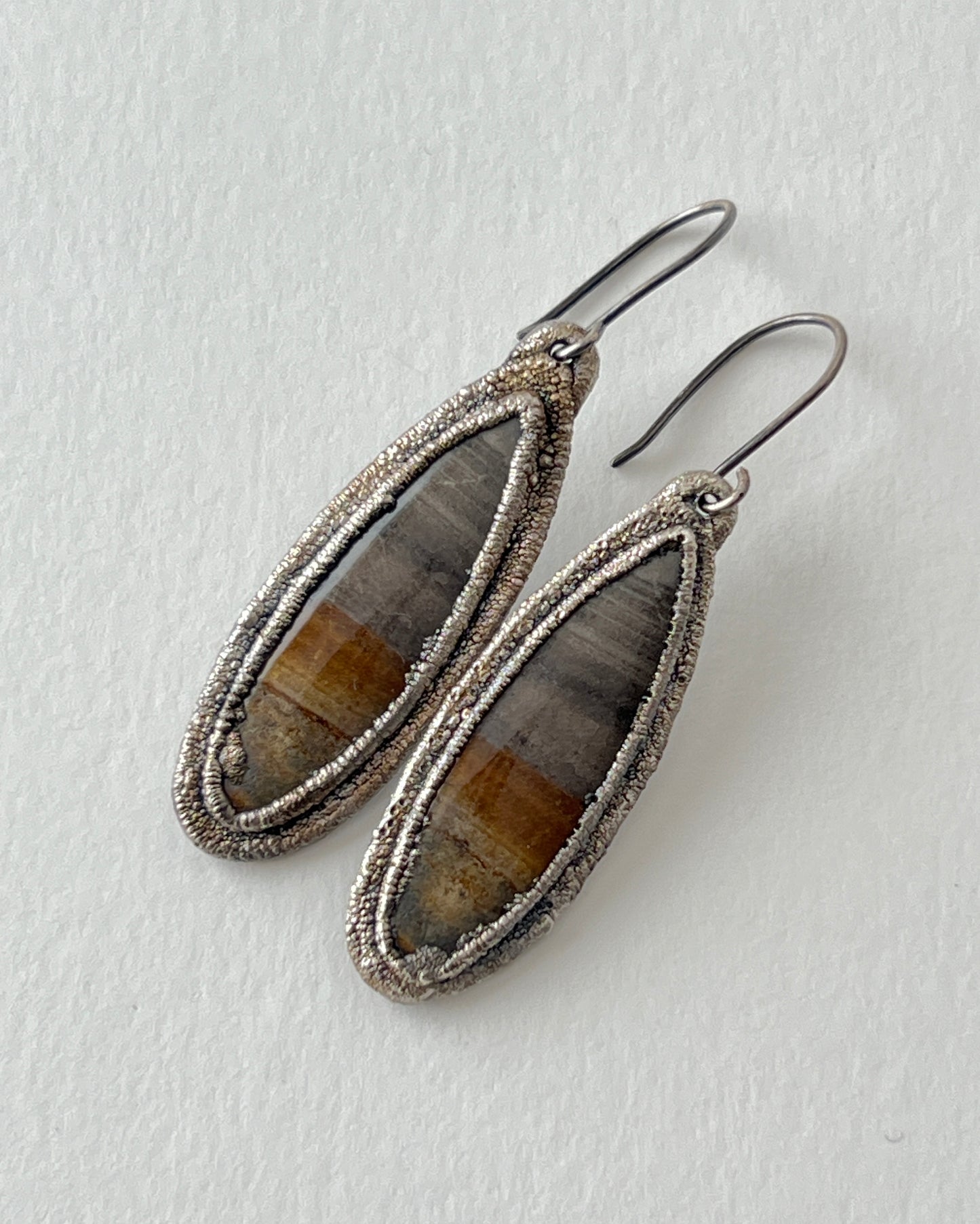 Earthy Jasper Dangle Earrings