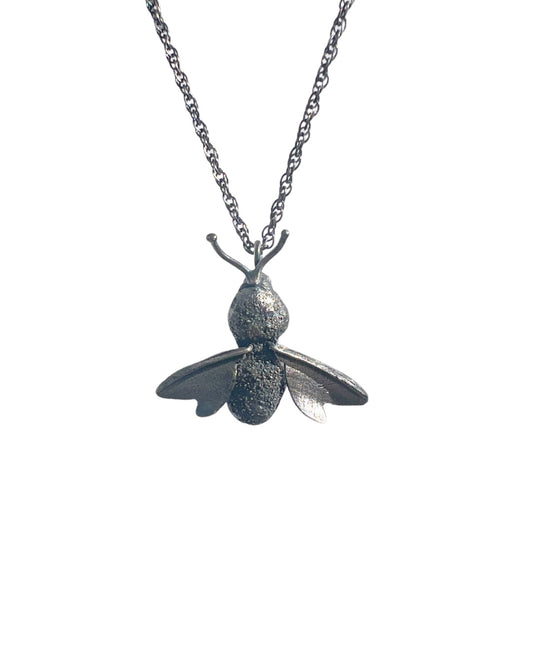 Bumblebee Necklace in Recycled Sterling Silver
