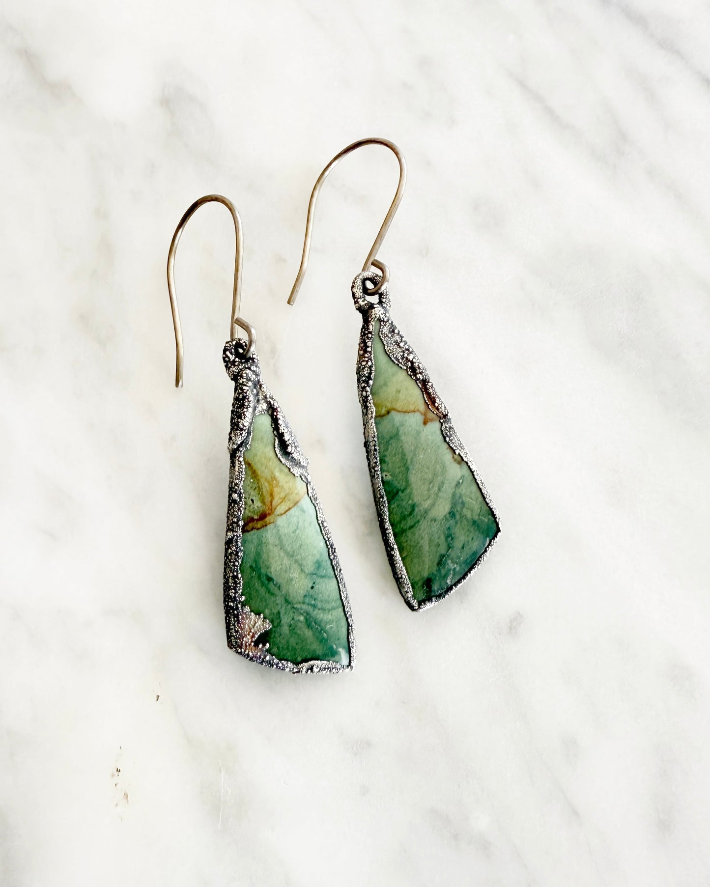 Lovely Green Jasper Earrings