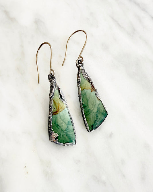 Lovely Green Jasper Earrings