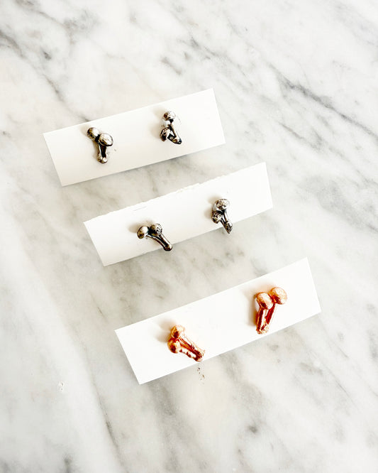 Mushroom Stud Earrings