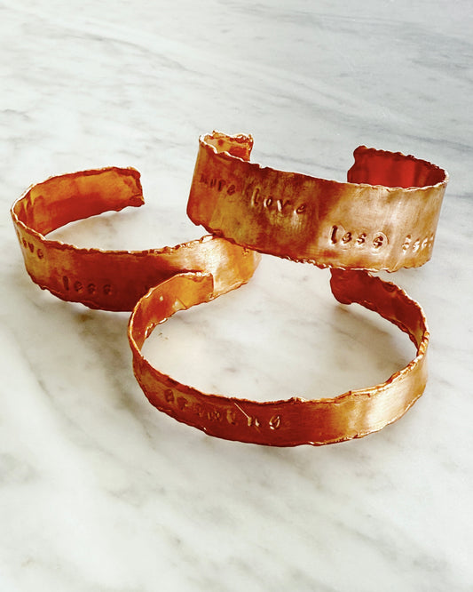 Inspirational Copper Cuff