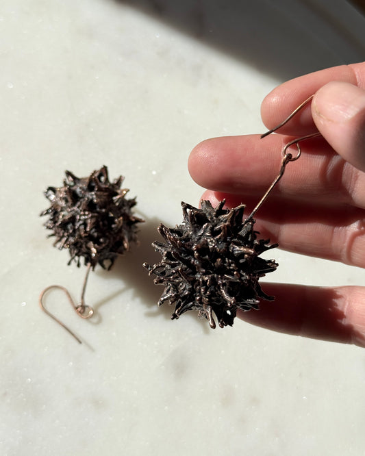Sweet Gum Seed Pod Earrings