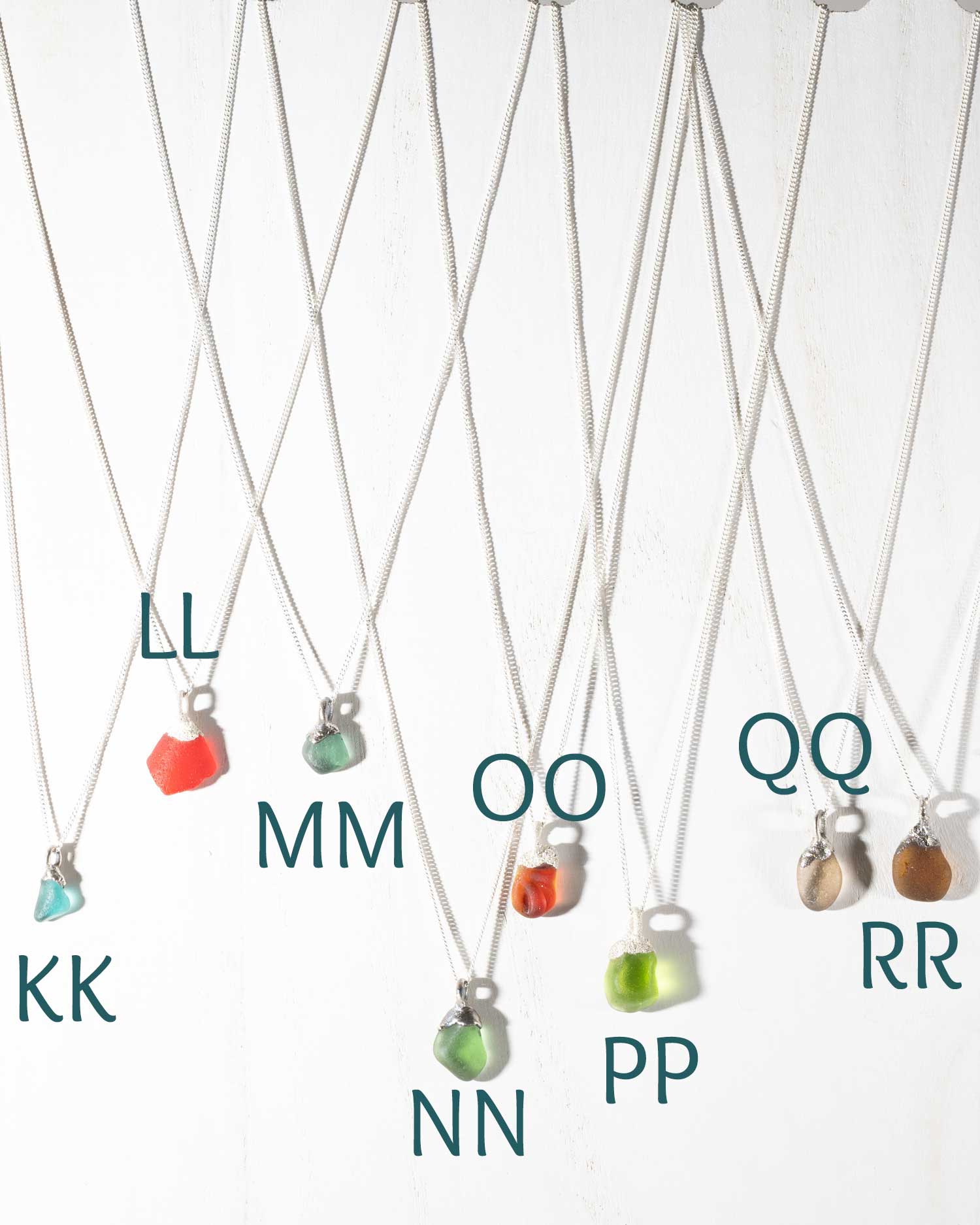 sea glass pendant necklaces available for sale