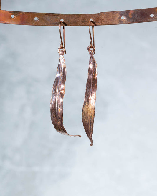Long Willow Leaf Earrings