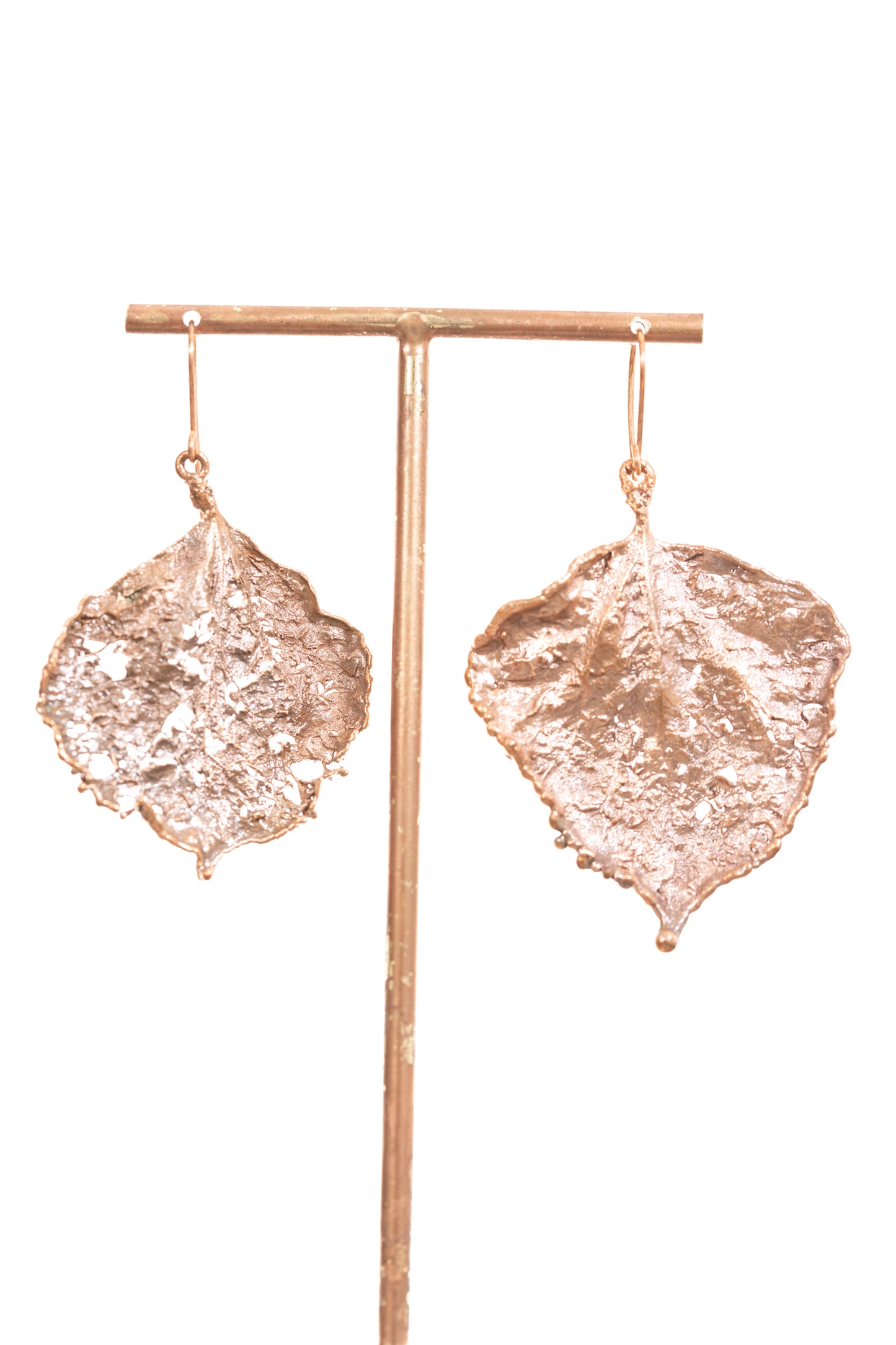 Decaying Aspen Leaf Earrings