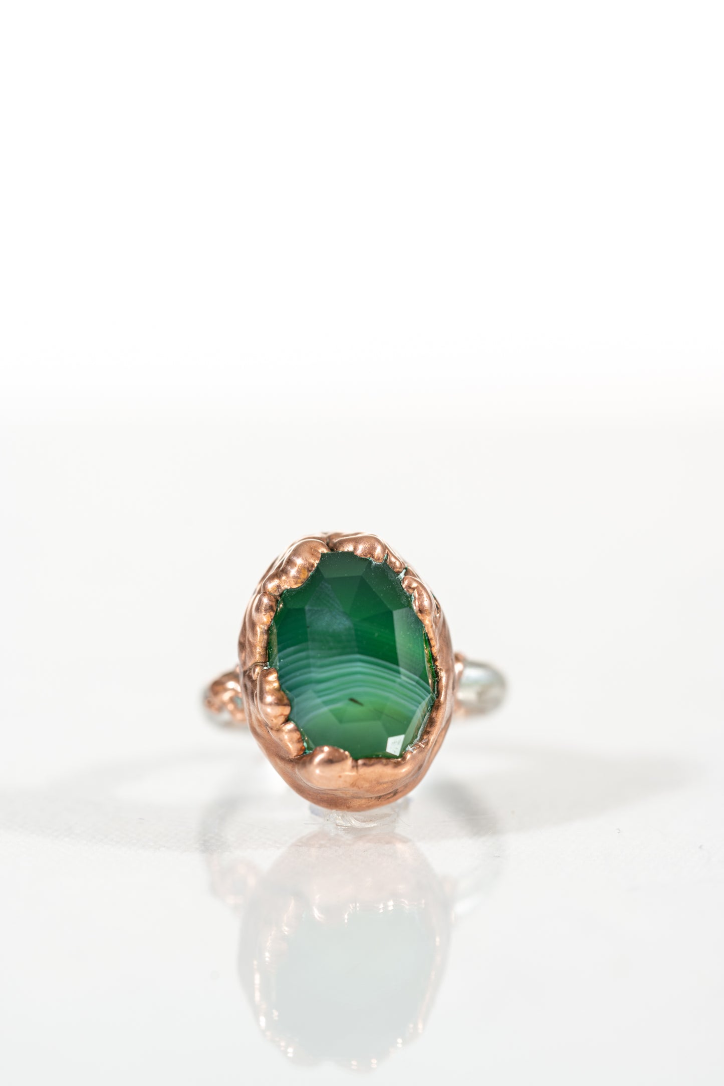 Green Jade Ring sz 7.5