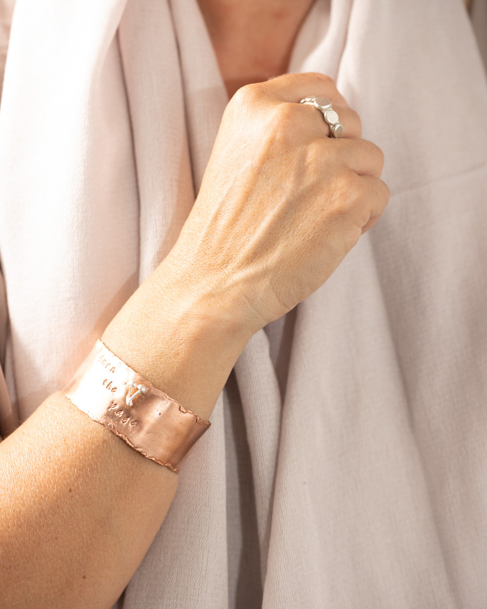 Inspirational Copper Cuff
