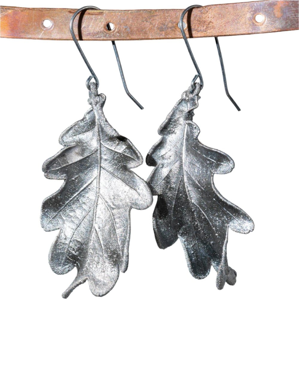 Silver Oak Leaf Earrings